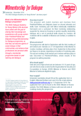Application form: WOmentorship for Dialogue 