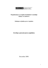 Izveštaj o proceni prava zajednica