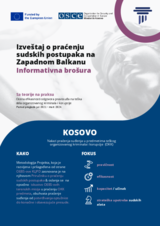 Informativna brošura: Izveštaj o praćenju sudskih postupaka na Zapadnom Balkanu - Kosovo