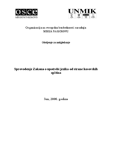 Sprovođenje Zakona o upotrebi jezika od strane kosovskih opština