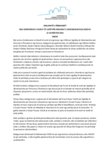 Deklaratë e përbashkët nga konferenca e nivelit të lartë për personat e zhvendosur nga Kosova