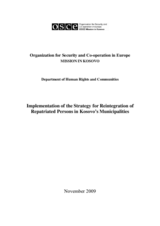 Implementation of the Strategy for Reintegration of Repatriated Persons in Kosovo's Municipalities