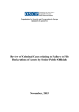 Review of Criminal Cases relating to Failure to File Declarations of Assets by Senior Public Officials