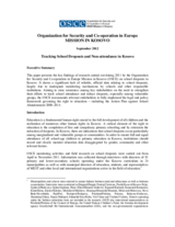 Tracking School Dropouts and Non-attendance in Kosovo