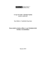 Municipal responses to displacement and returns in Kosovo (tr)