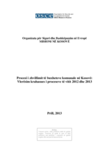 Procesi i zhvillimit të buxheteve komunale në Kosovë: Vlerësim krahasues i proceseve të vitit 2012 dhe 2013