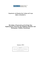 Rievaluipe e Progresesko pe Evolviripe thay Implementacia e Krisyune thay Politikune Ramesko vash Reintegripe e Paldime Manushengo 