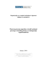 Ponovna procena napretka u izradi i primeni pravnog i strateškog okvira za reintegraciju repatriranih lica
