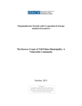 The Kosovo Croats of Viti/Vitina Municipality: A Vulnerable Community The Kosovo Croats of Viti/Vitina Municipality: A Vulnerable Community