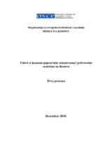 The Conditions in Detention Facilities in Kosovo (sr)