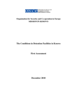 The Conditions in Detention Facilities in Kosovo