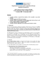 Assembly of Kosovo Monitoring Report 5/2009