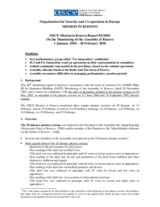 Assembly of Kosovo Monitoring Report 1/2010