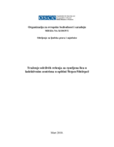 In Pursuit of Durable Solutions for those Displaced in the Collective Centres in Strpce/ShtÃ«rpcÃ« Municipality (sr)
