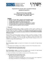 Assembly of Kosovo Monitoring Report