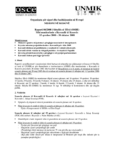 Assembly of Kosovo Monitoring Report (sq)