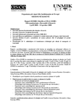 Assembly of Kosovo Monitoring Report (sq)