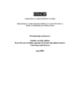Review of privatization in Kosovo (sr)
