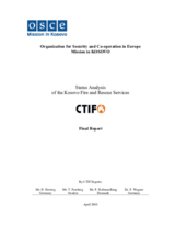 Status Analysis of the Kosovo Fire and Rescue Services
