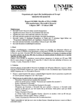 Assembly of Kosovo Monitoring Report (sq)