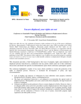 You are displaced, Your rights are not