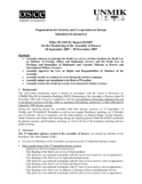 Assembly of Kosovo Monitoring Report