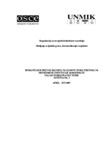 Humanitarian Minority Bus transportation in Kosovo after Transfer to PISG: Findings of a monitoring exercise (sr)
