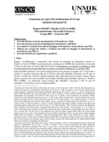 Assembly of Kosovo Monitoring Report (sq)