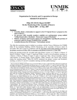 Assembly of Kosovo Monitoring Report