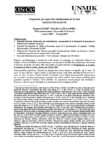 Assembly of Kosovo Monitoring Report (sq)