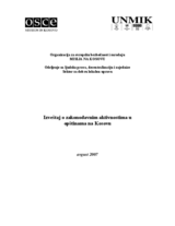 Report on Legislative Activities in Kosovo Municipalities (sr)