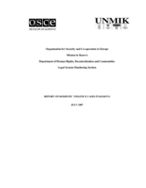 Report on domestic violence cases in Kosovo
