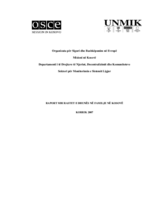 Report on domestic violence cases in Kosovo (sq)