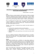 Strategy and action plan for the reduction of judicial property backlogs (sr)