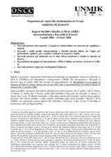 Assembly of Kosovo monitoring report (sq)