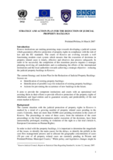 Strategy and action plan for the reduction of judicial property backlogs