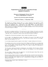 Remarks by Ambassador Werner Wnendt on the Launch of the Anti-Corruption Campaign