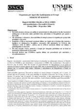 Assembly of Kosovo Monitoring Report (sq)