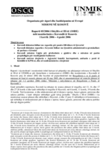 Assembly of Kosovo Monitoring Report (sq)