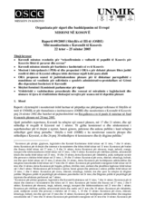 Assembly of Kosovo Monitoring Report (sq)