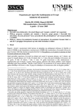 Assembly of Kosovo Monitoring Report (sq)
