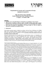 Assembly of Kosovo Monitoring Report