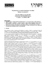 Assembly of Kosovo Monitoring Report (sr)