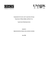 First Review of the Civil Justice System
