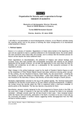 Remarks by the Head of the OSCE Mission in Kosovo to the Permanent Council
