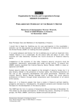 Remarks by the Head of the Mission in Kosovo