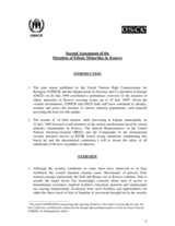 Second Assessment of the Situation of Ethnic Minorities in Kosovo
