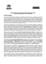 Ninth Assessment of the Situation of Ethnic Minorities in Kosovo