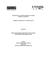 Review 4: The Criminal Justice System in Kosovo (September 2001 - February 2002) (sr)