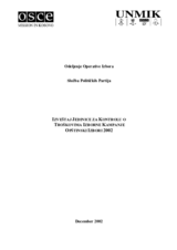 Political Entity Financial Disclosure (sr)